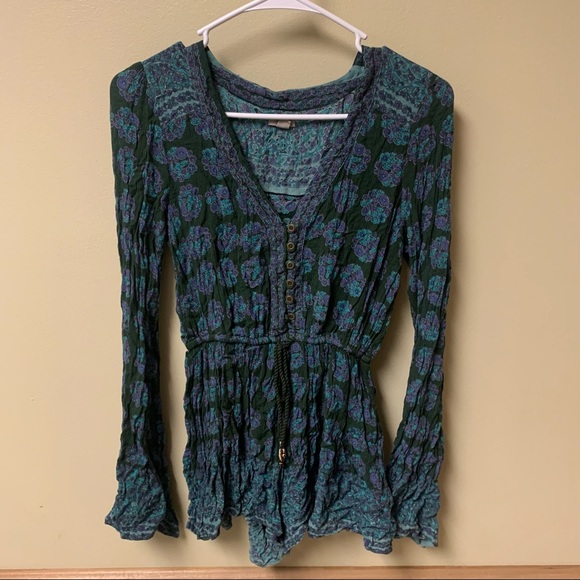 Urban Outfitters Ecoté Long Sleeve Romper-XS - Picture 1 of 9